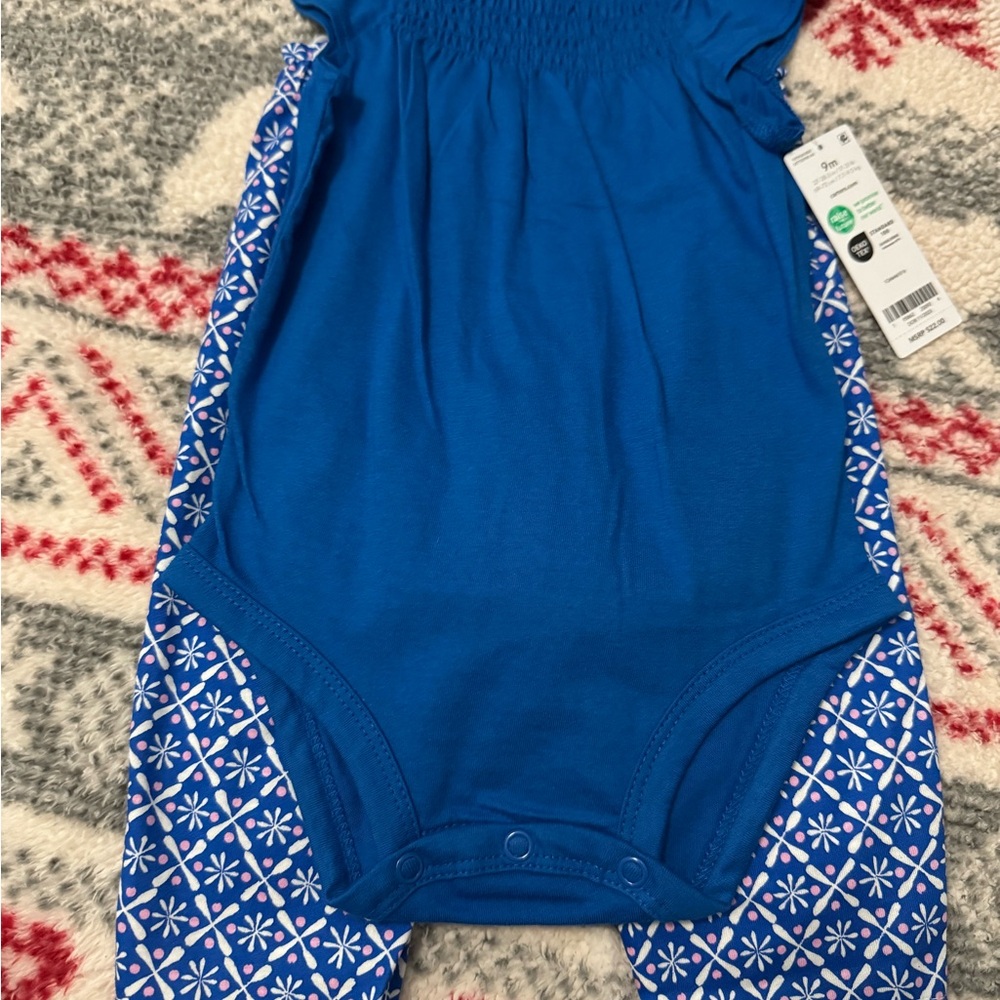 Carter's Blue and White Kids Matching Set